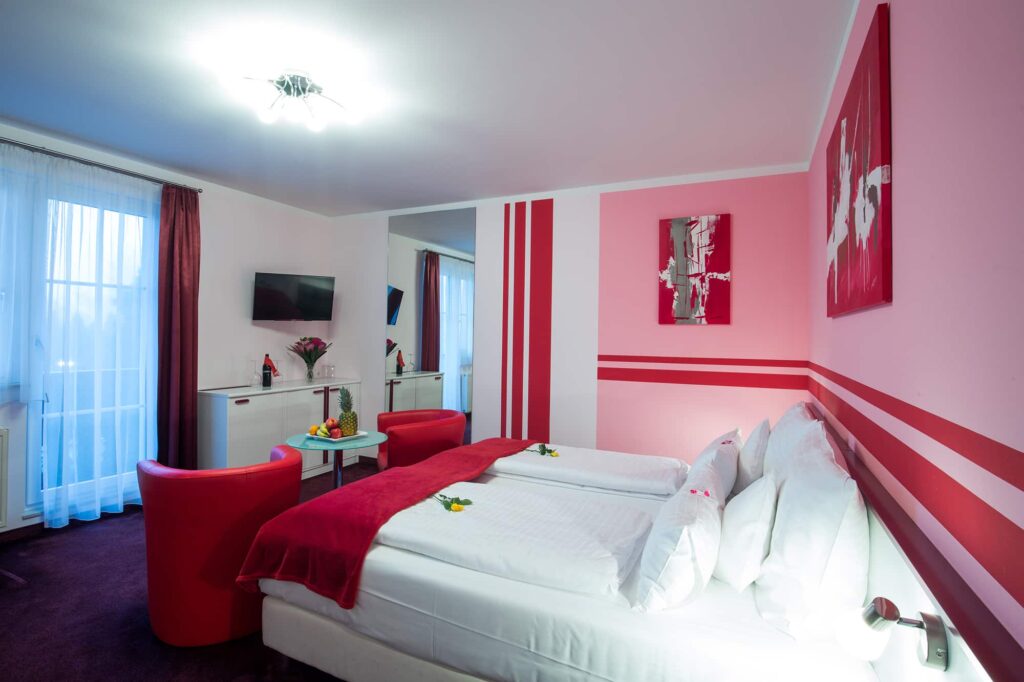 Doppelzimmer Deluxe mit Balkon